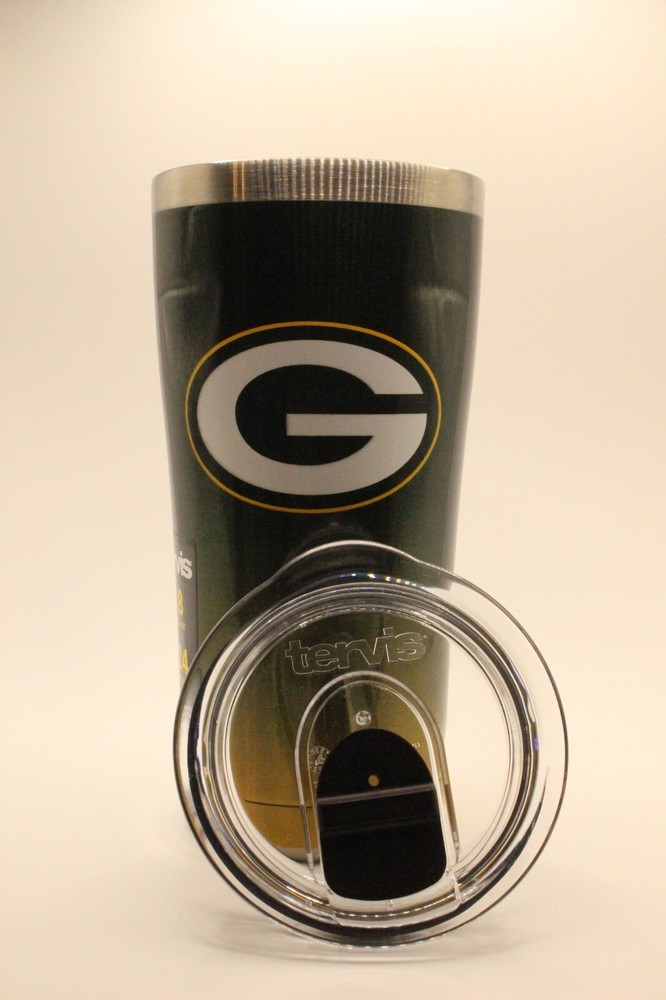 Tervis Green Bay Packers 20oz Ombre Stainless Steel Tumbler with Lid NEW
