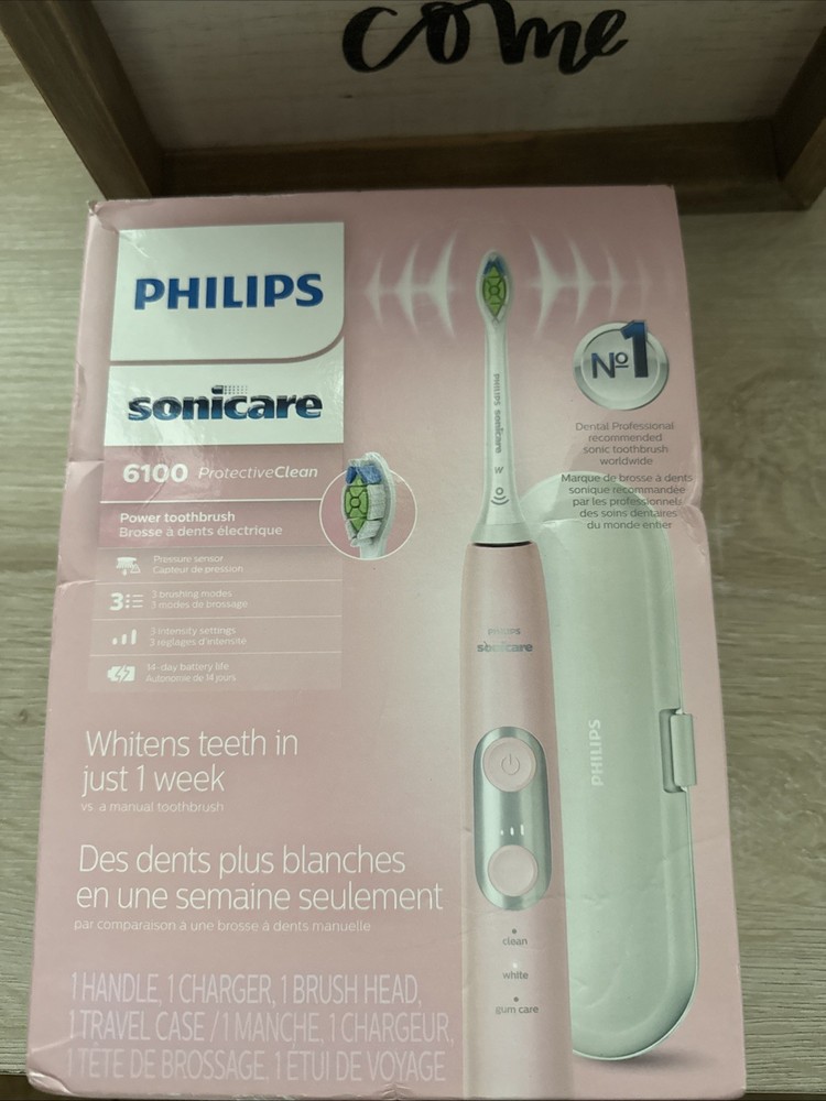 Philips Sonicare 6100 Electric Toothbrush for Whitening and Protective Clean