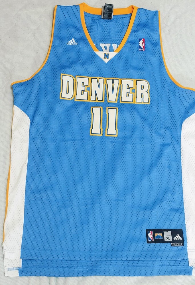 Earl Boykins Denver Nuggets Adidas NBA Authentics Away Jersey Size XL+2 Extra Length  