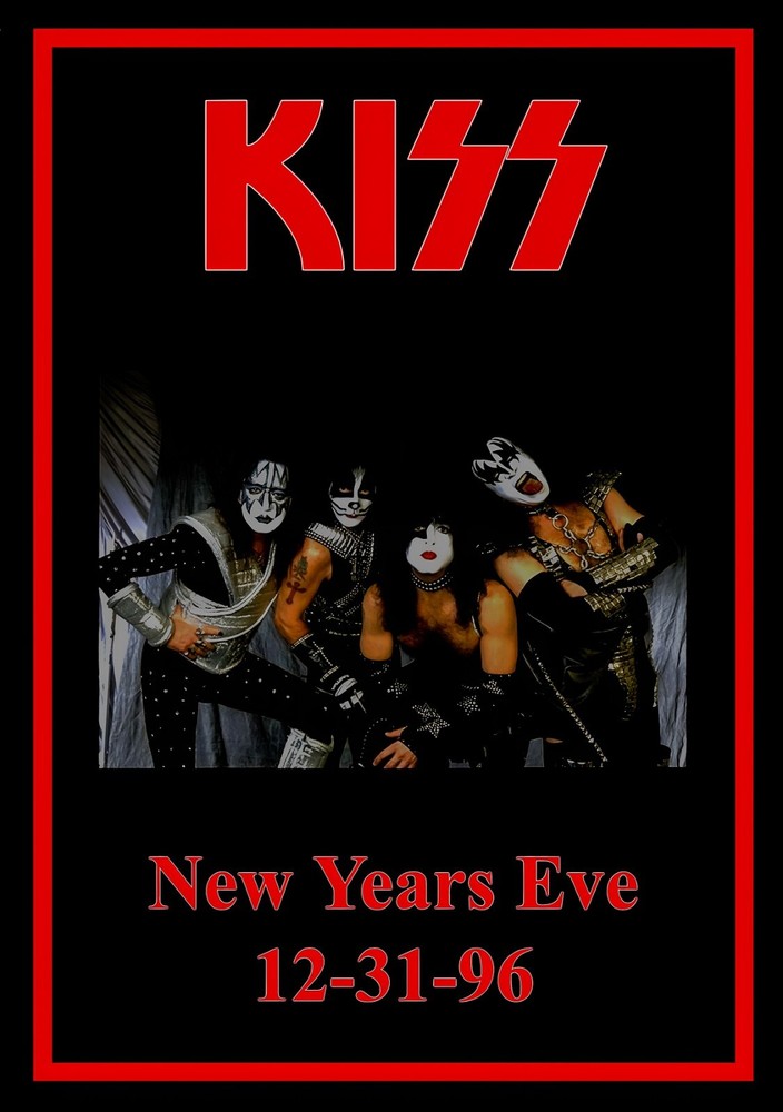 Kiss 1996 New Years Eve Vintage Concert Poster Wall Art 11x17-image