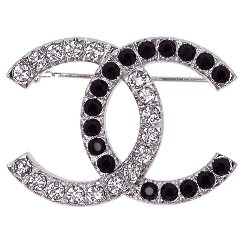 CHANEL B22 COCO Mark Rhinestone Brooch 619247