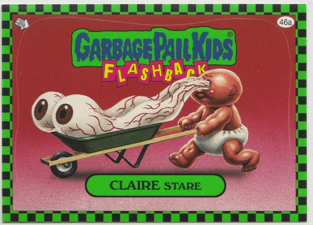 Claire Stare Gross Green Garbage Pail Kids GPK 2010 FB1 Series 1 Card #46a