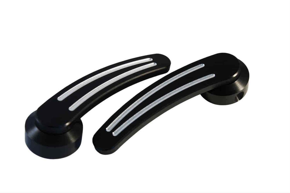All American Billet DH-BM-BG-2 Silverline Series Interior Door Handles 1949 and