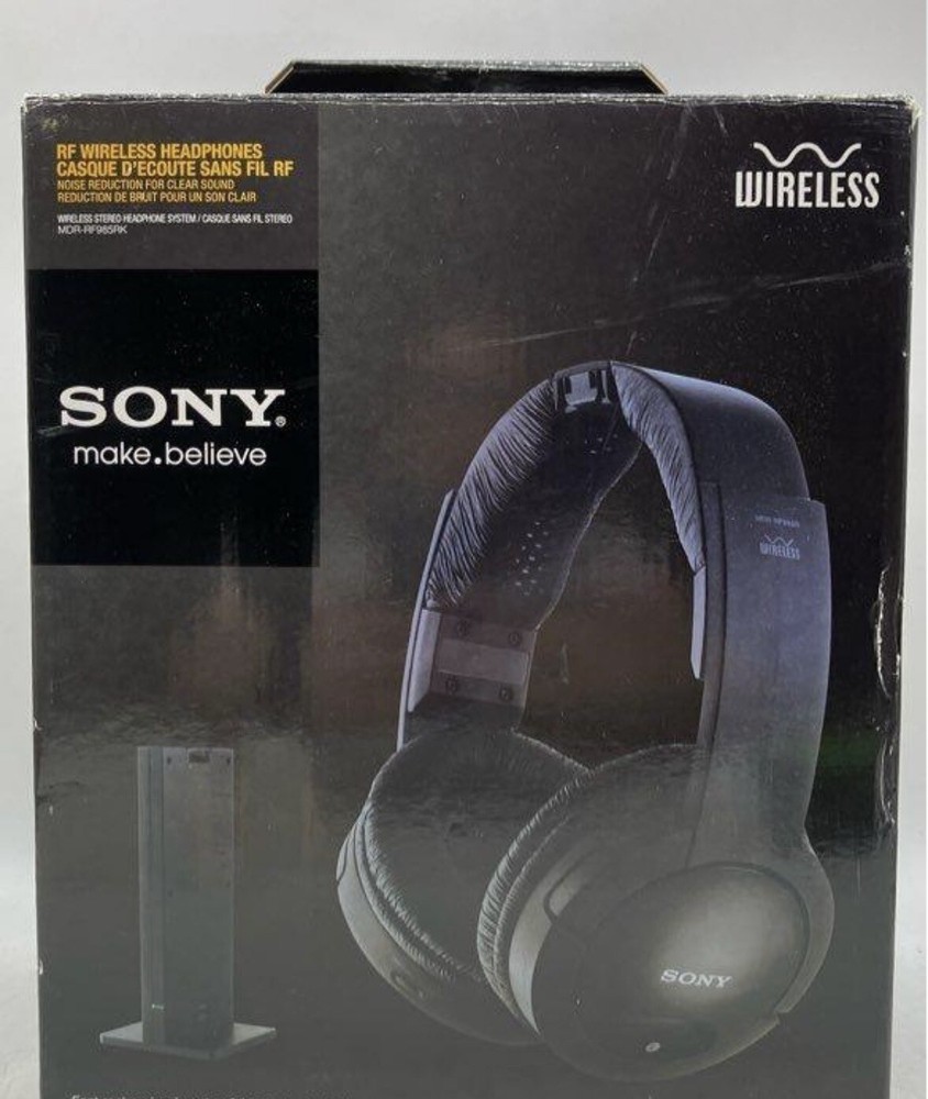 Sony MDRRF985RK Wireless RF Headphones in Black with Noise Cancellation