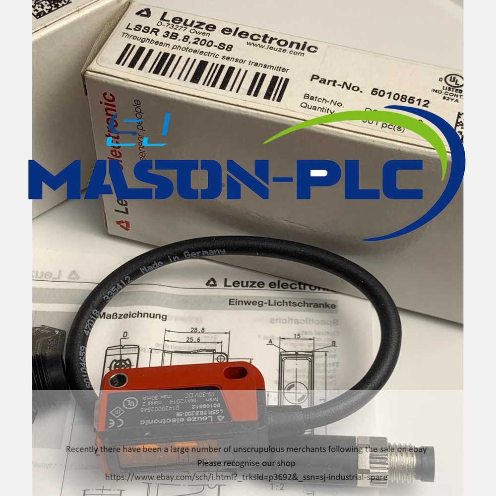 Brand new Leuze LSSR 3B.8,200-S8 Sensor LSSR 3B.8,200-S8