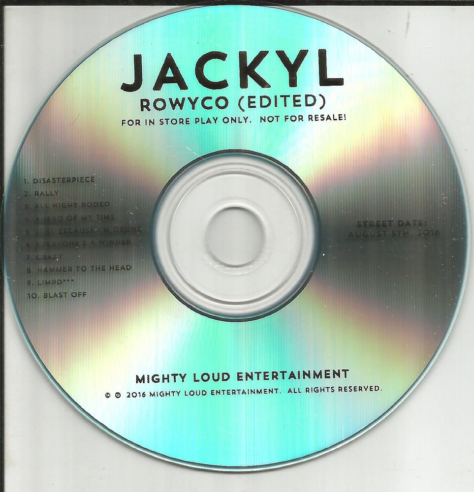 Jesse James Dupree JACKYL Rowyco RARE CLEAN INSTORE PLAY TST PRESS PROMO CD 2016
