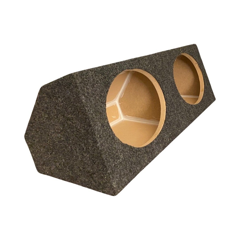 Dual 6x9 Angle Wedge Sealed Speaker Box Enclosure 3/4 MDF - Gray 6.9”