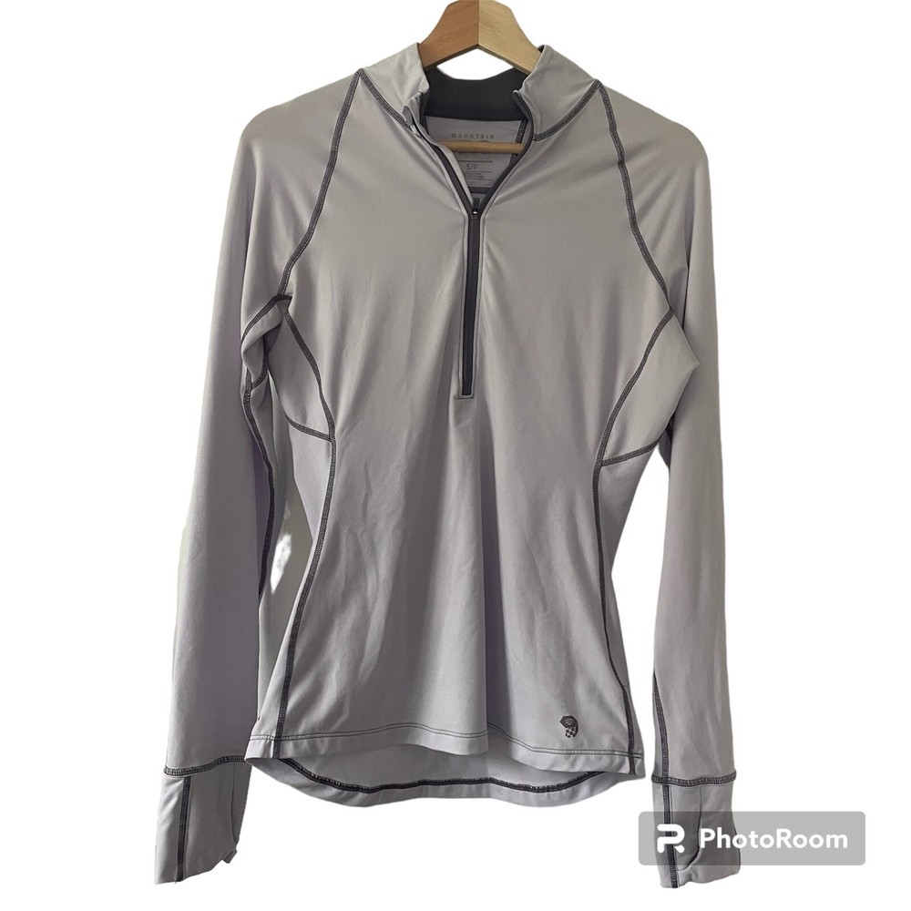 Mountain Hardwear Wick Butterlicious Long Sleeve 1/2 Zip Shirt Womens Size S
