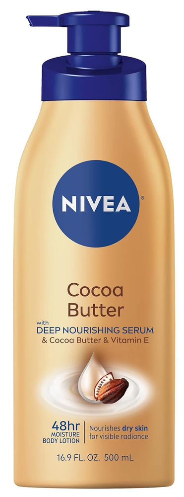 Deep Nourishing Cocoa Butter Body Lotion with Serum, 16.9oz Pump Bottle