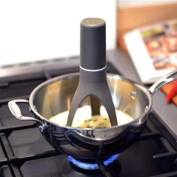 Automatic Pan Stirrer Longer Nylon Legs Kitchen Tools Triangle Mixer Whisk
