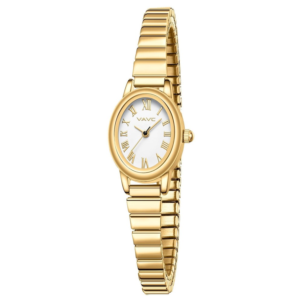 Small Gold Watches for Women,Analog Womens Watch with Stainless Steel Expansi...