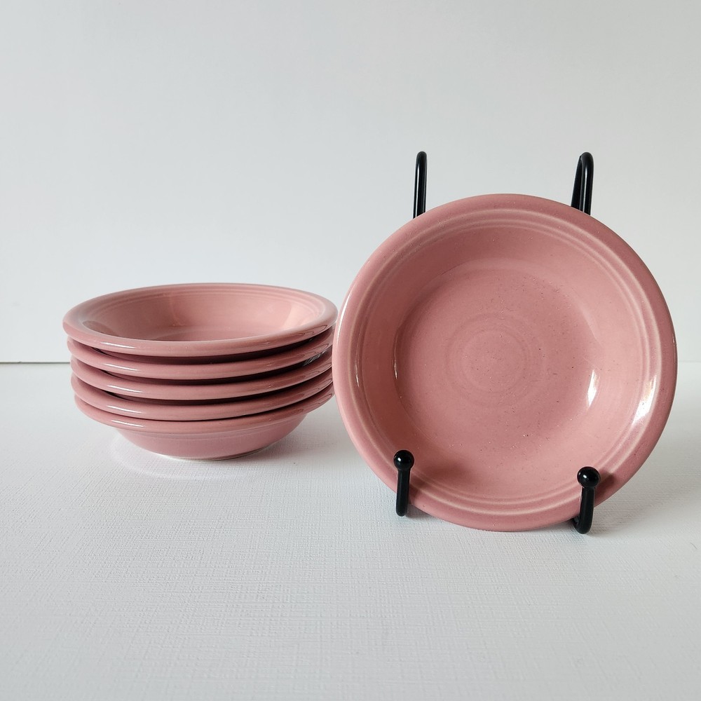 Vintage FIESTA Ware Rose Pink Small Bowl 5 3/8” Salad Dessert Salsa Retired HTF