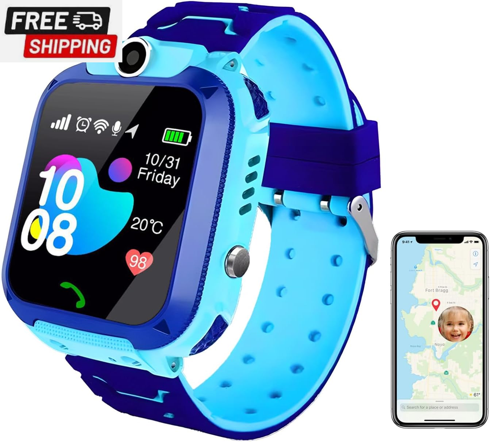 DDD Kids Waterproof Smart Watch with SIM Card for Calls and SOS Emergency