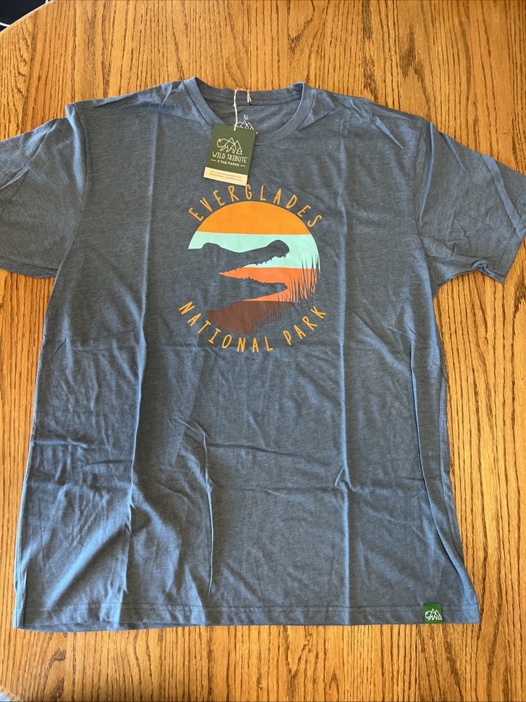 Everglades National Park Alligator T-Shirt - Wild Tribute Men's XL