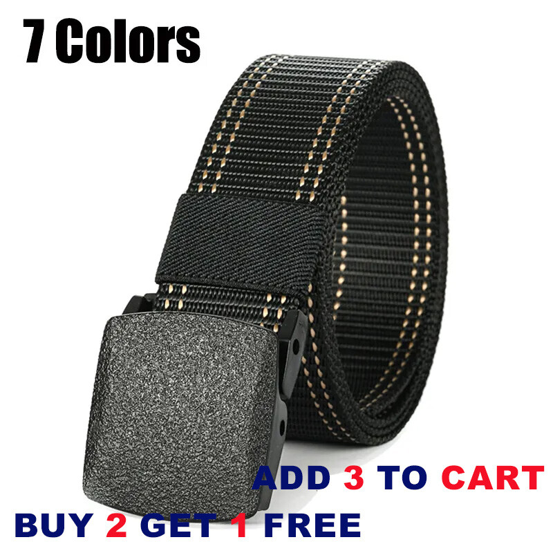 Mens Military Tactical Belts Army Adjustable Quick Release Buckle Waistband