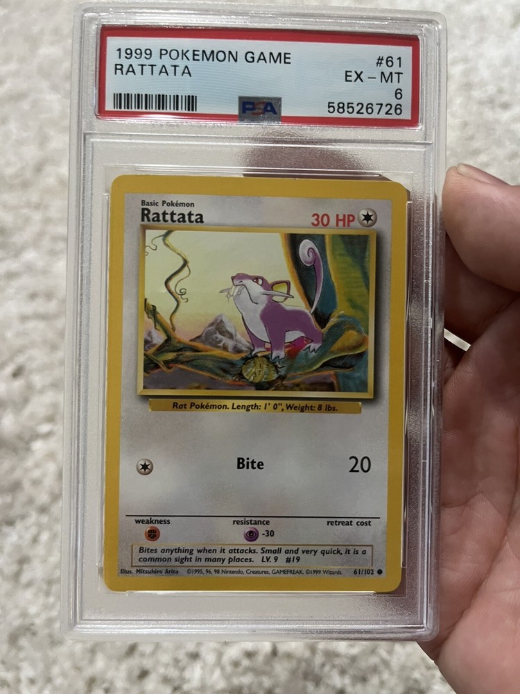 Rattata 061/102 Base Set Pokemon TCG Card Regular Edition