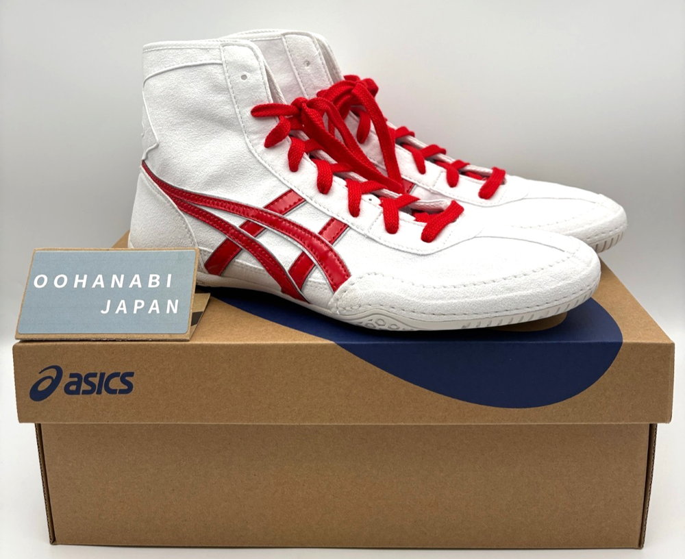 ASICS EX-EO Wrestling Boxing Shoes 1083A001 TWR900 New model White Red  Silver