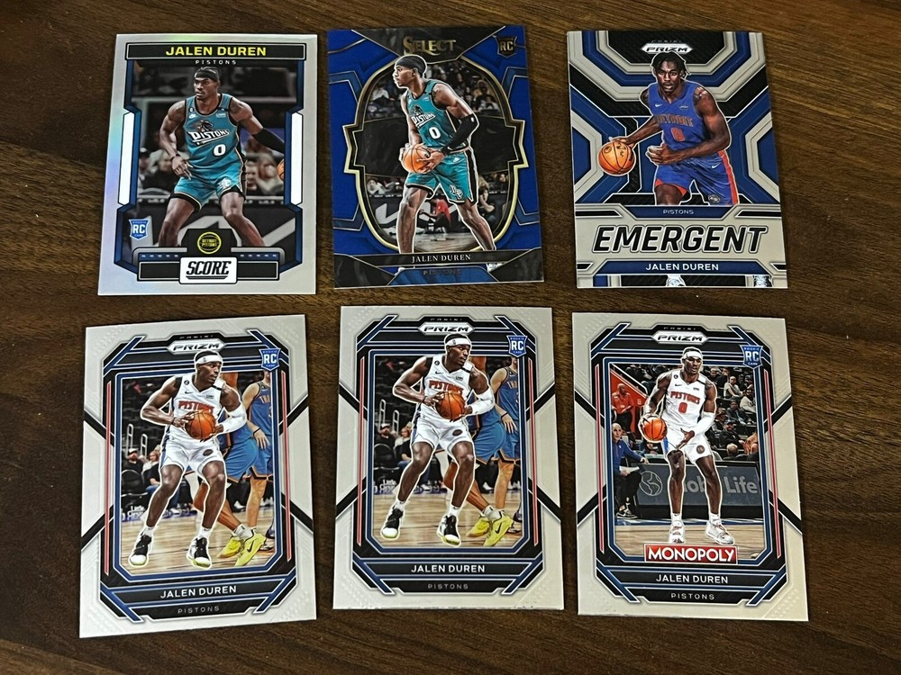 (6) 2022-23 Prizm + INV/COLLECT RC Lot w/Holo x1 🏀 Jalen Duren