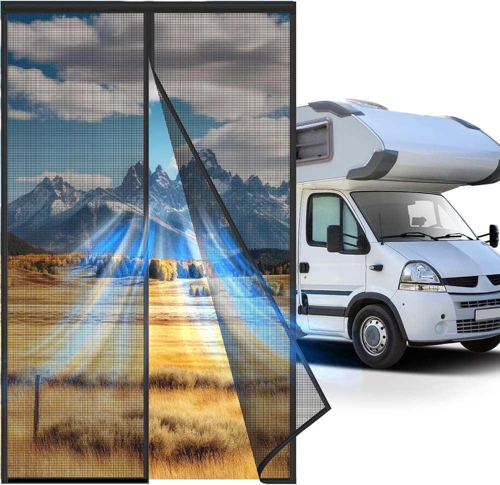 RV Screen Door with Magnetic Closure - 33