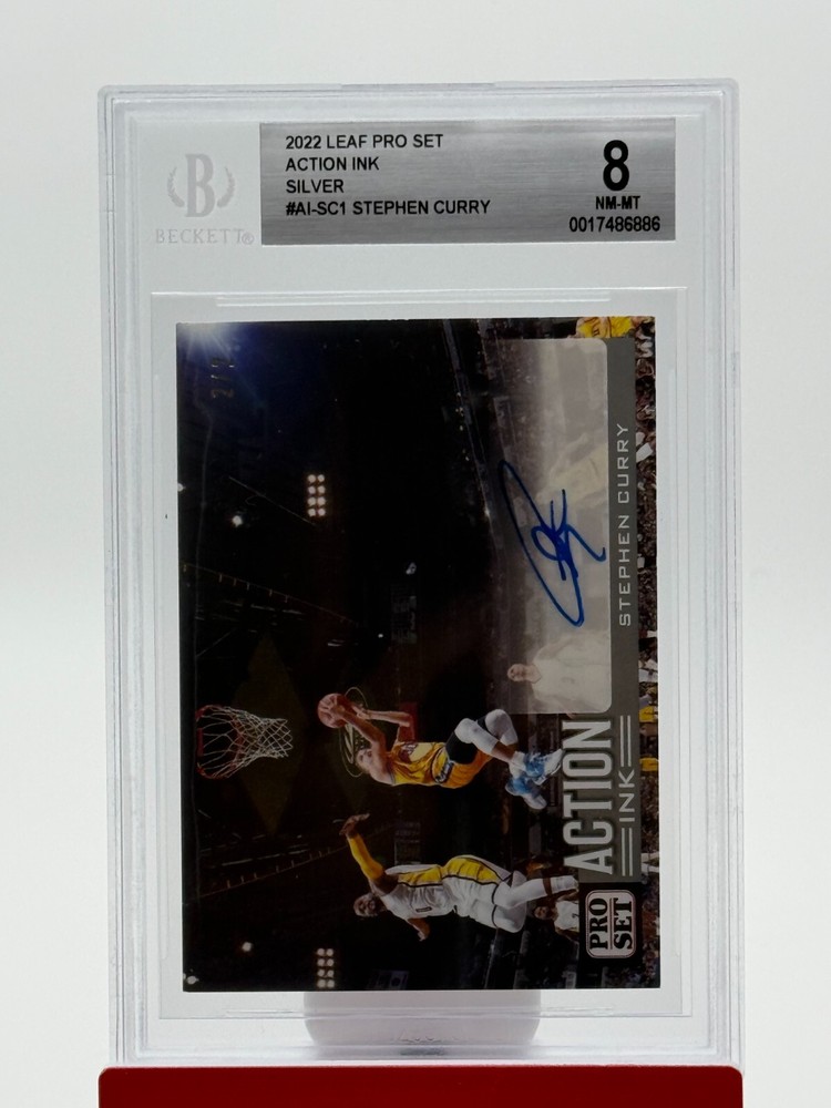 2022 Leaf Pro Set Sports - Action Ink Autographs Steph Curry #AI-SC1 Silver /2