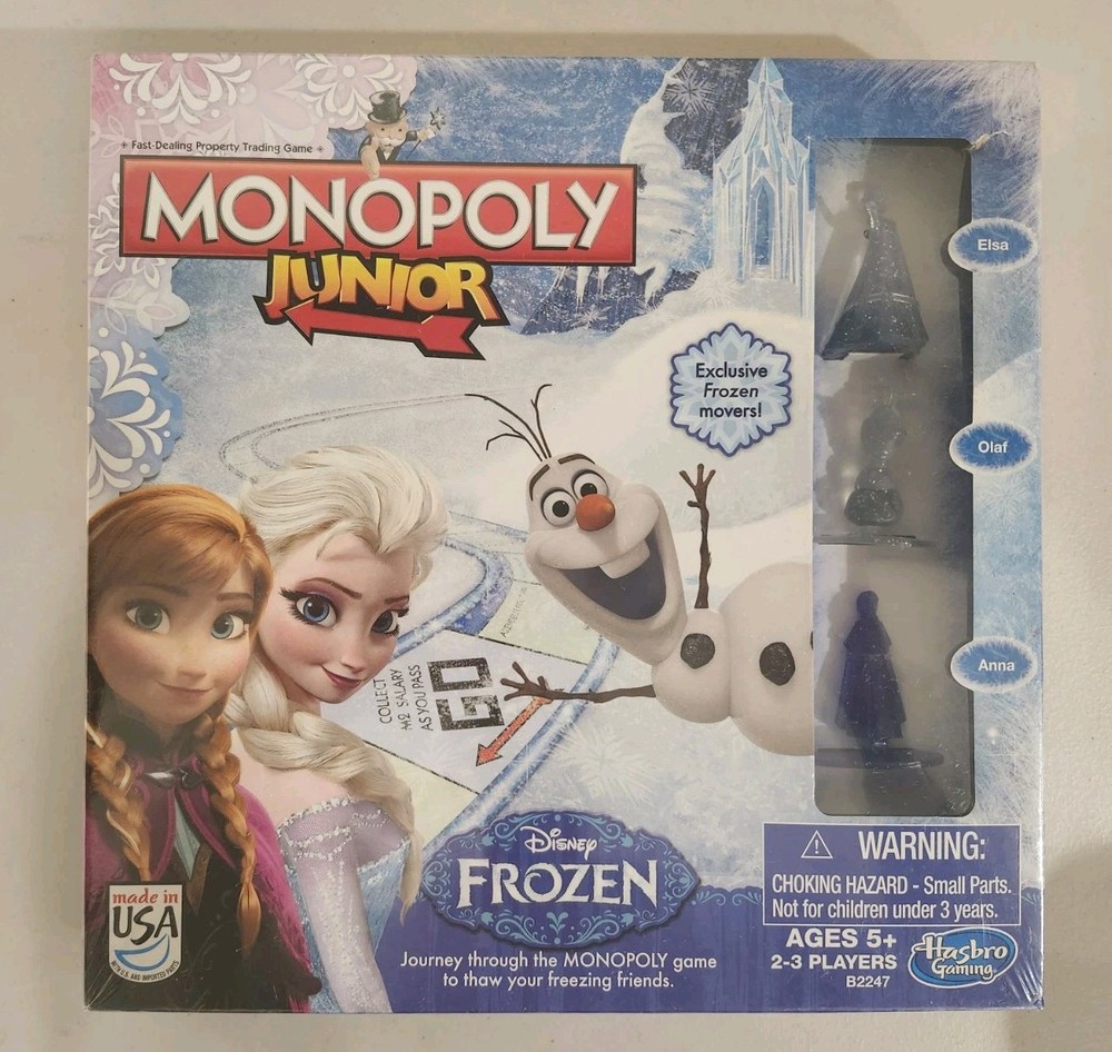 Disney Frozen Monopoly Jr. Juego Junior ¡NUEVO Y SELLADO DE FÁBRICA! Hasbro 2014