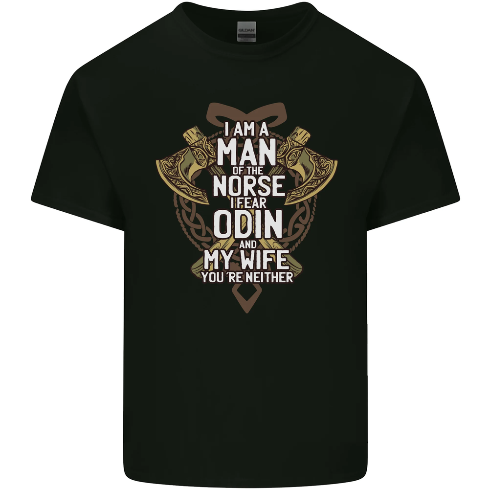 Funny Viking Wife Quote Wedding Anniversary Mens Cotton T-Shirt Tee Top