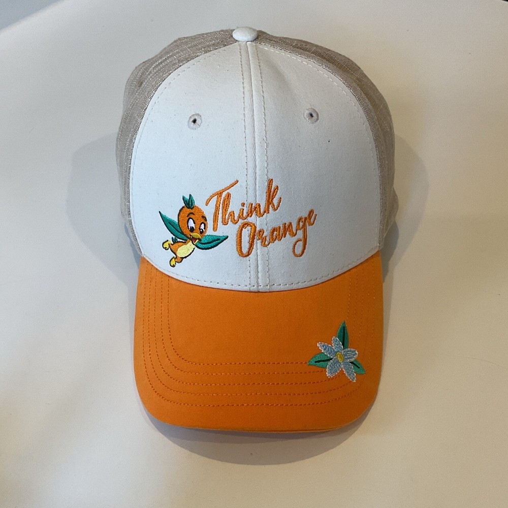 Disney Parks Epcot Hat “Think Orange Bird” Strap-back Cap Adult Unisex