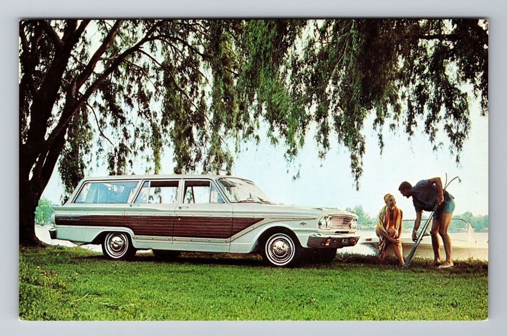 1968 Ford Fairlane Squire Wagon V8 Vintage Transportation Collectible Postcard Classic Car Retro Automobile Memorabilia