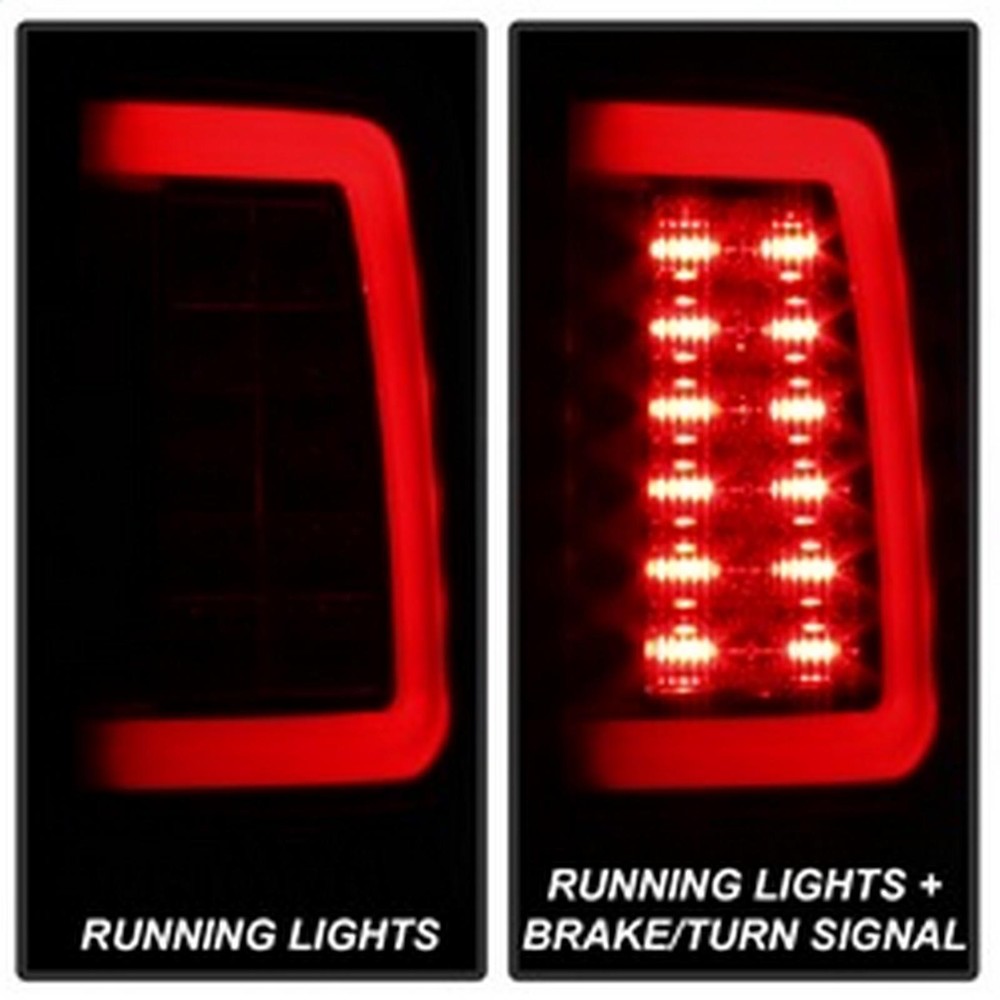 Black Smoke Spyder LED Tail Light Set for Enhanced Style