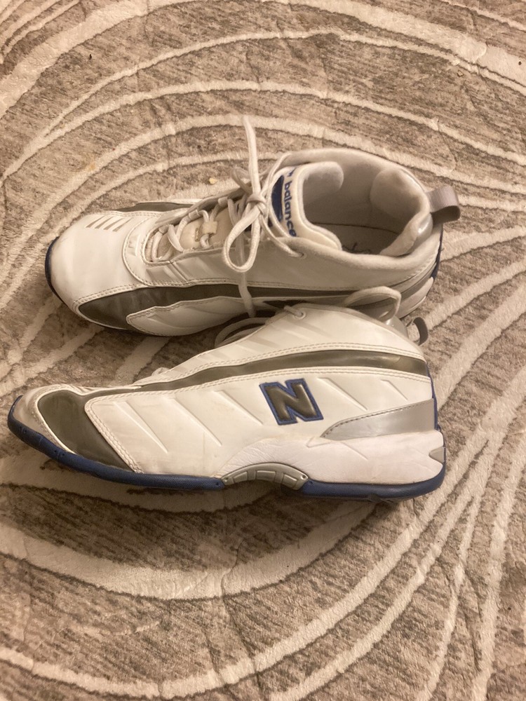 NEW BALANCE VINTAGE 741 WHITE BLUE LACE UP MENS SHOES SIZE 10 US