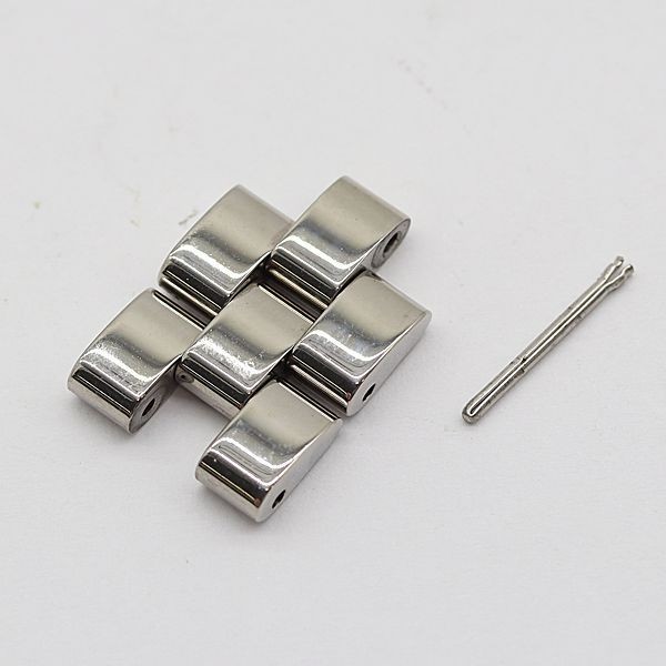 GUCCI 2 Link 3600L Men Ladies Watch Bracelet Parts Silver Color 13mm used Japan