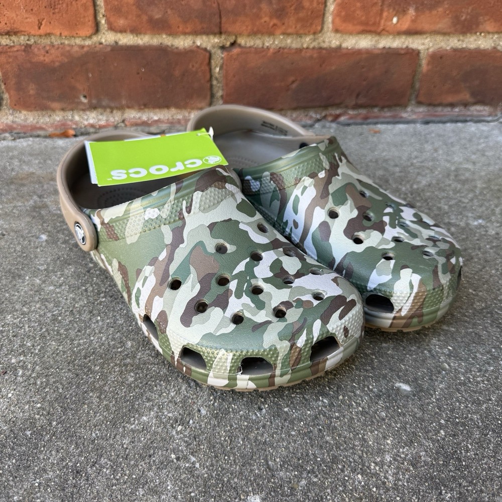 NEW - Crocs Classic Camouflage Clog - Size Women’s 8 Men’s 6