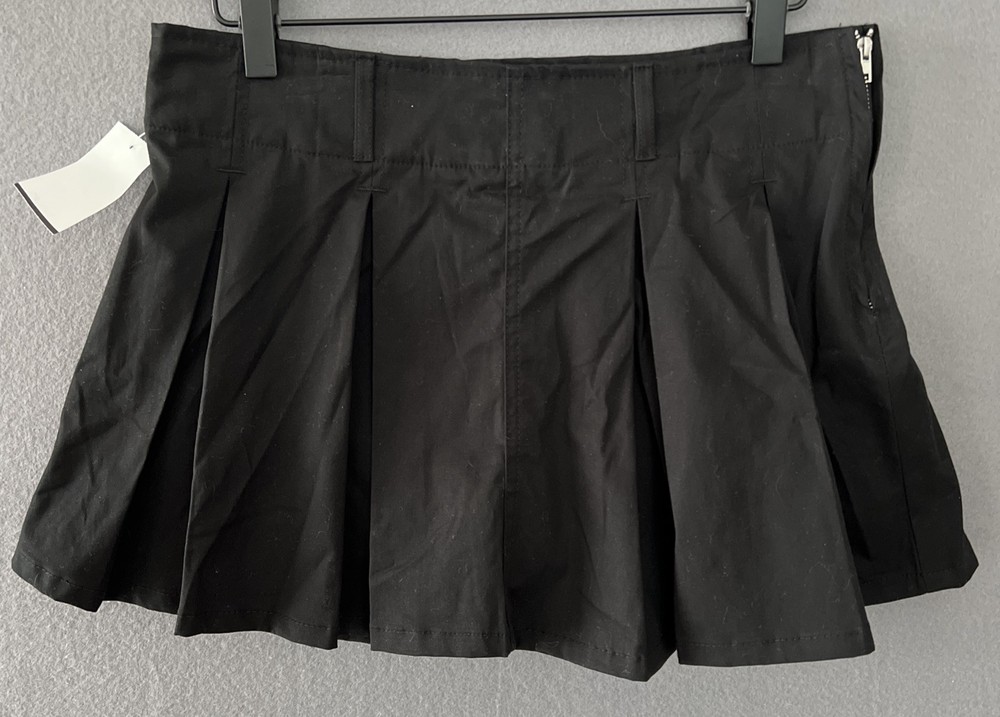 Harper Ivy Womens Black Pleated Tennis Golf Skort Size M Lined Zip Sporty Skirt