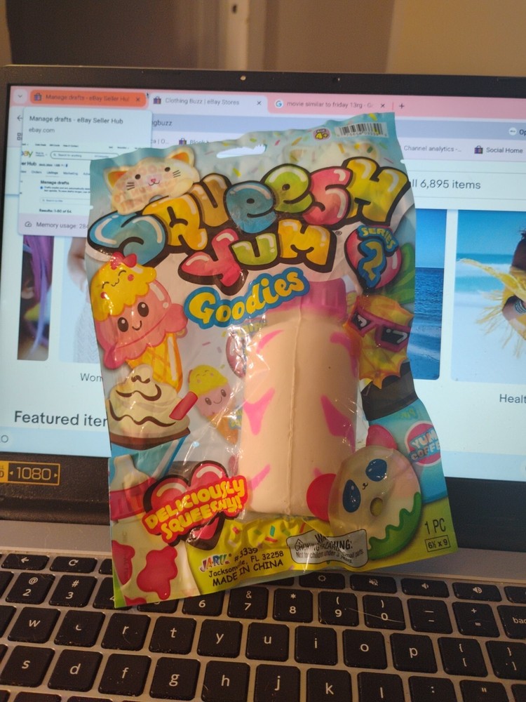 Squeesh Yum Series 2 Moo Milk Bottle Squeeze Toy.