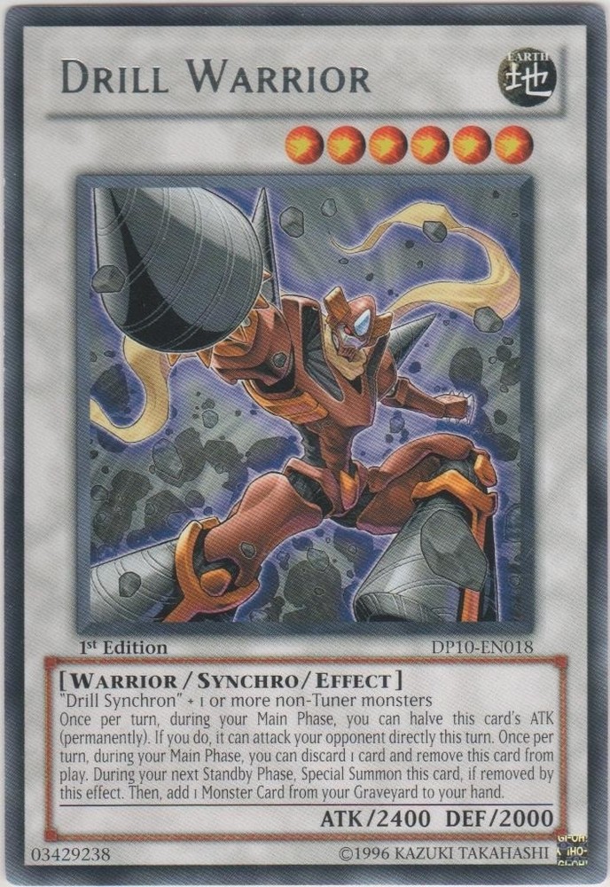 Drill Warrior DP10-EN018 Rare NM Unlimited Duelist Pack 12 Yugioh Card