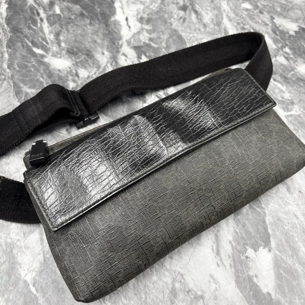 GUCCI Authentic Black PVC Shoulder Bag G06243491