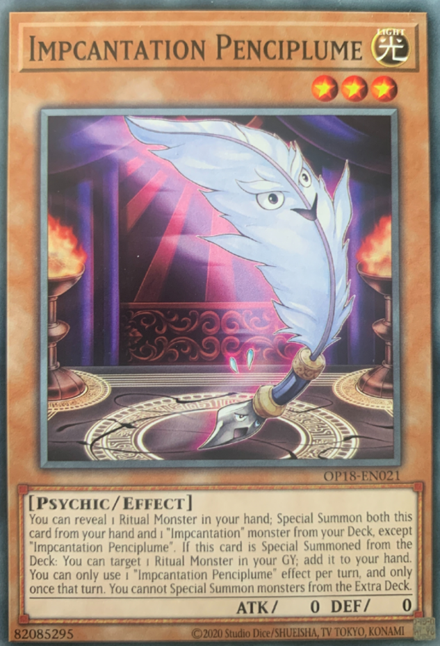 Impcantation Penciplume - OP18-EN021 - Common - Unlimited Edition - Near Mint