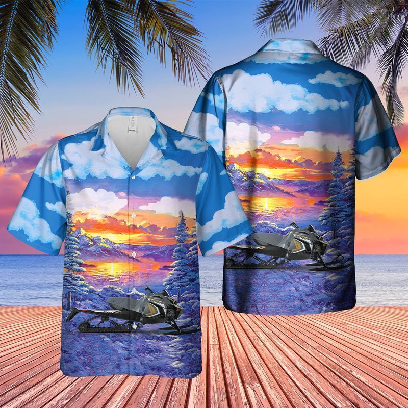 US Arctic Cat Snowmobiles Blast XR Hawaiian Shirt – Perfect Gift for Men, Dads, and Fathers Celebrating Snowmobile Enthusiasts