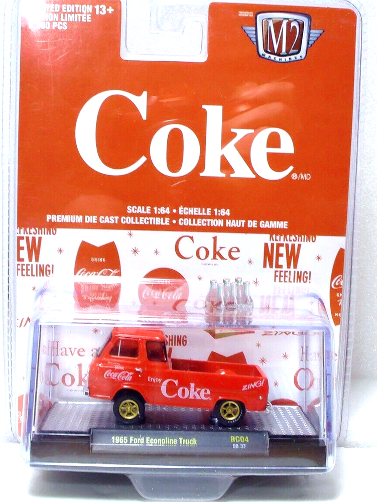 M2 Machines Coca Cola 1965 Ford Econoline Truck 1:64 Diecast