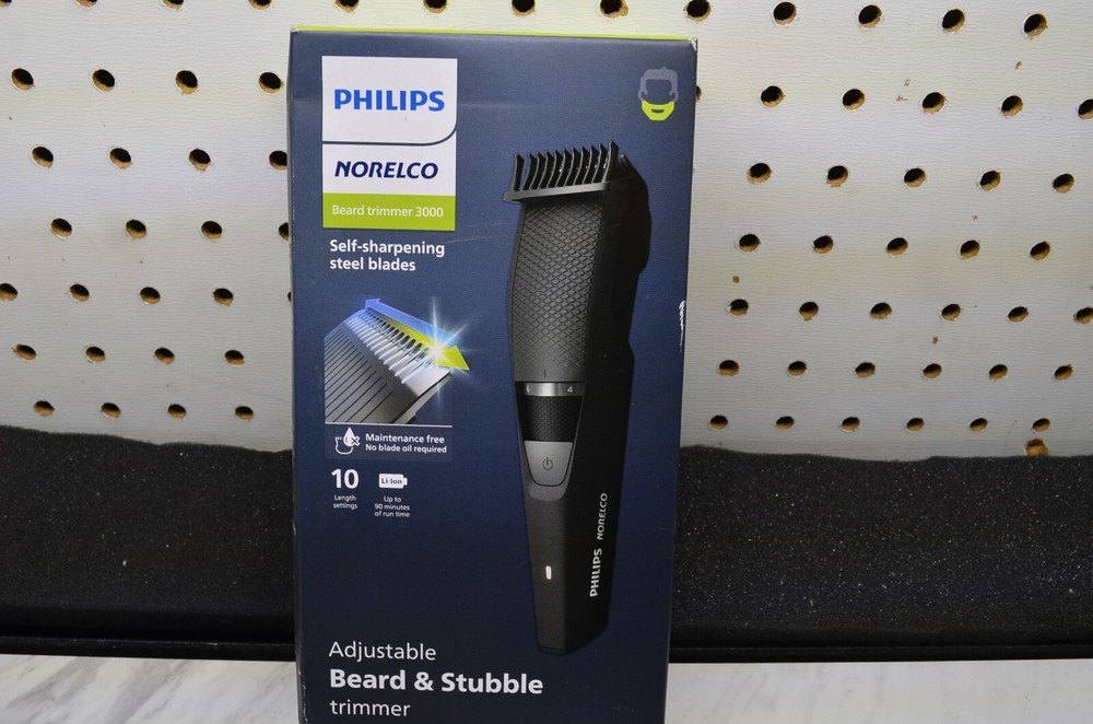 Philips Norelco 3000 Rechargeable Beard & Stubble Trimmer Hair Clipper BT3210/41