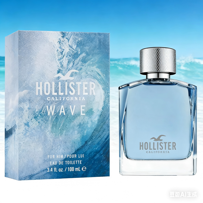 Hollister WAVE Cologne For Him Eau De Toilette Spray 100ml3.4oz a Woody Aromatic