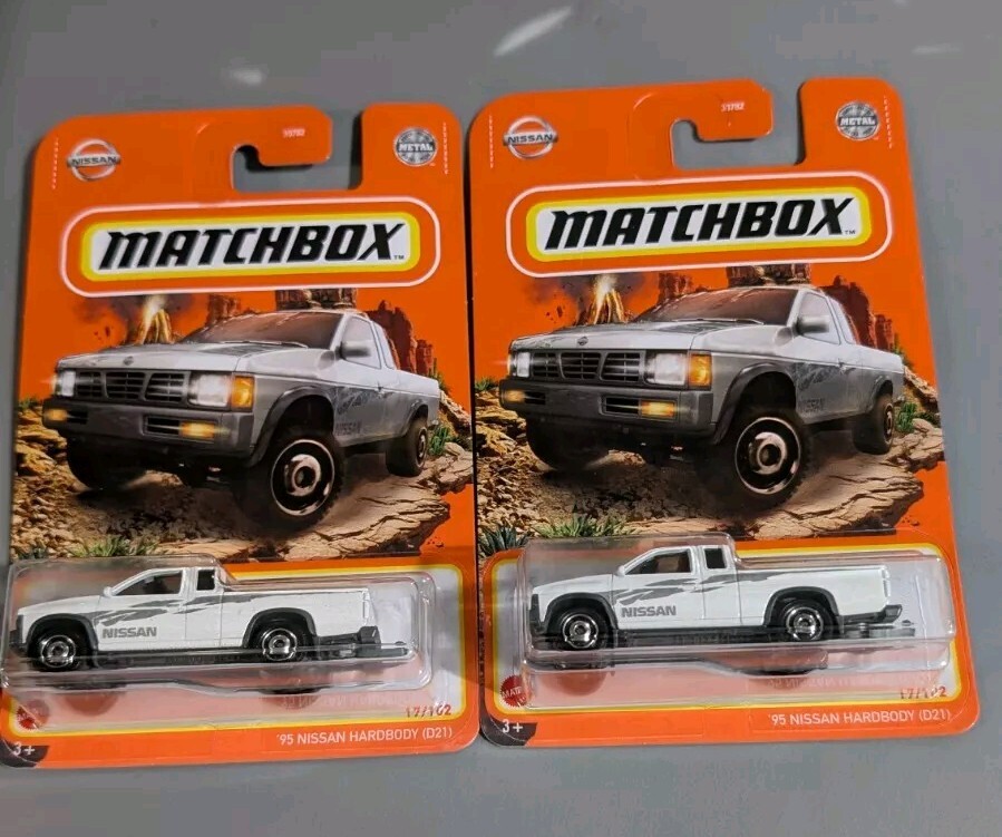 Matchbox 95 nissan hardbody d21 Lot Of 2 White 17/102 2021 New In Box