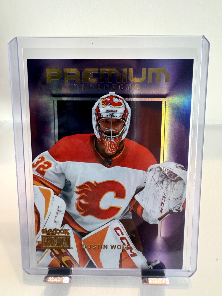 Dustin Wolf 2023-24 Upper Deck Metal Universe Star Sapphire Rookie Card