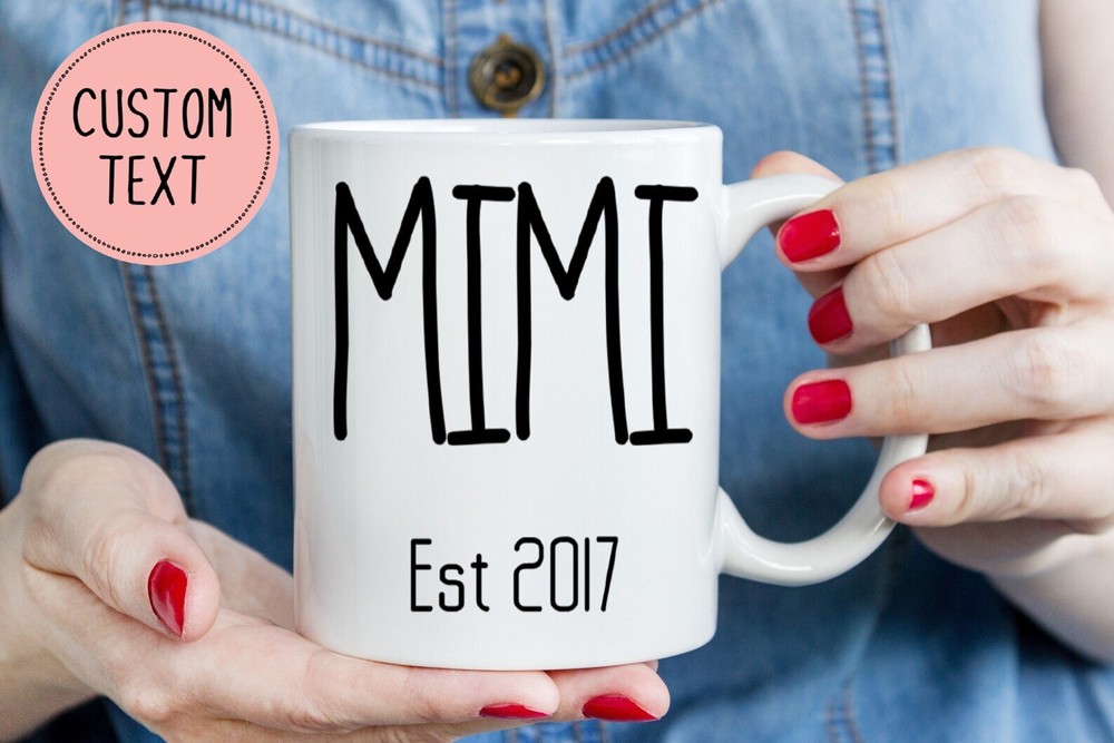 Taza Mimi Taza Mimi Est Taza Personalizada Regalo Abuelos Nuevos Abuelos Tazas Mimi