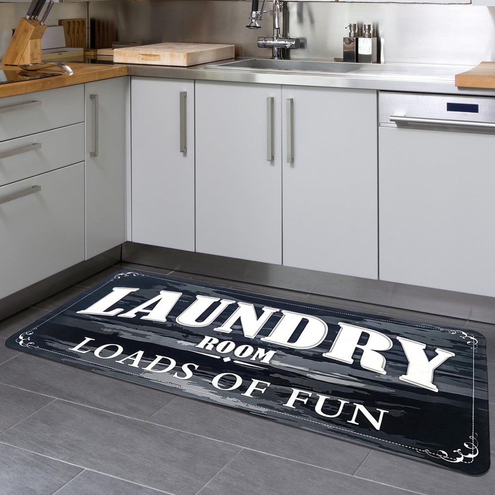 USTIDE Laundry Room Runner Rug Non Slip Waterproof Floor Mats for Laundry Roo...
