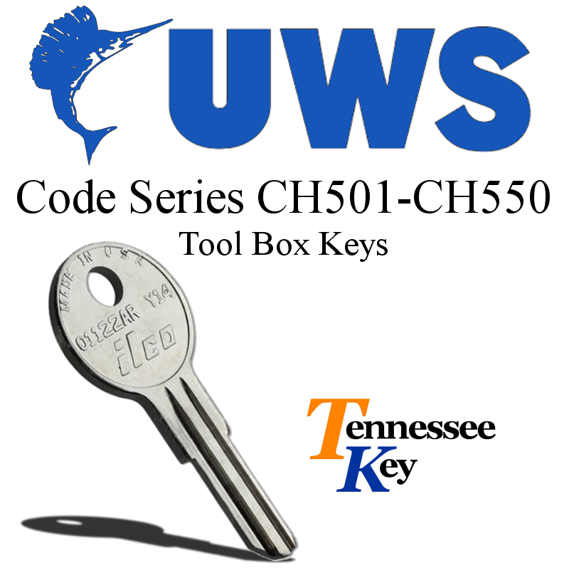 UWS Truck Toolbox Keys for Series CH501-CH550 - Choose Your Code