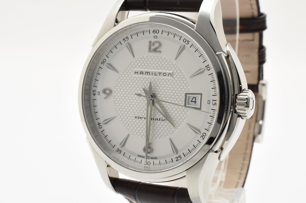 Hamilton Jazzmaster H325151 41mm White Automatic Men's Watch Near Mint Japan Movement