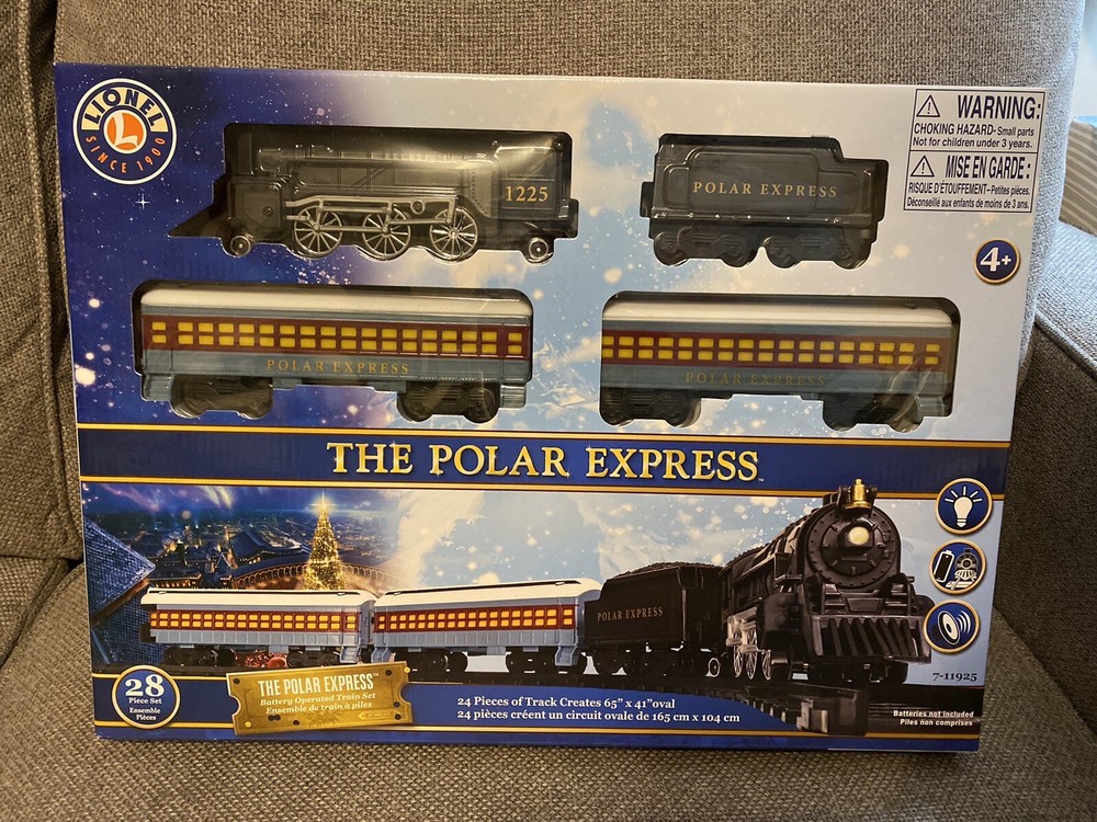 The Polar Express By Lionel Battery Operated Train Set 28 Piece New In Box