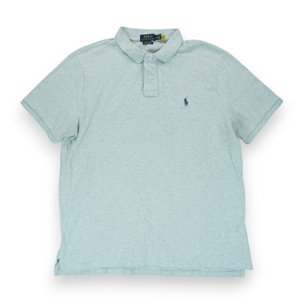 Polo Ralph Lauren Classic Slim Fit Short Sleeve Polo Shirt XL Gray Men's