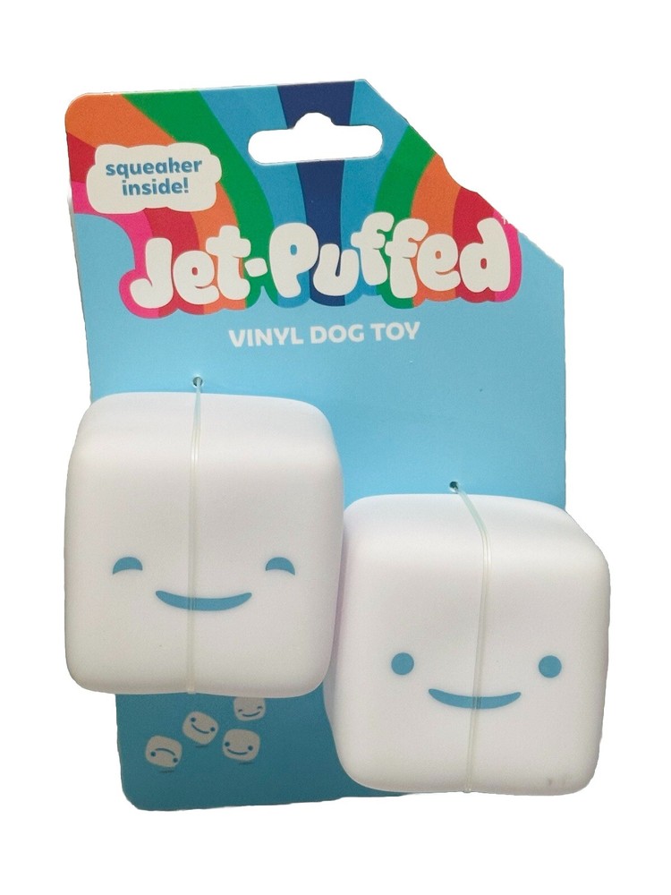 Brand new Jet-Puffed Squeak Vinyl Dog Toy. Crafted from high quality Vinyl